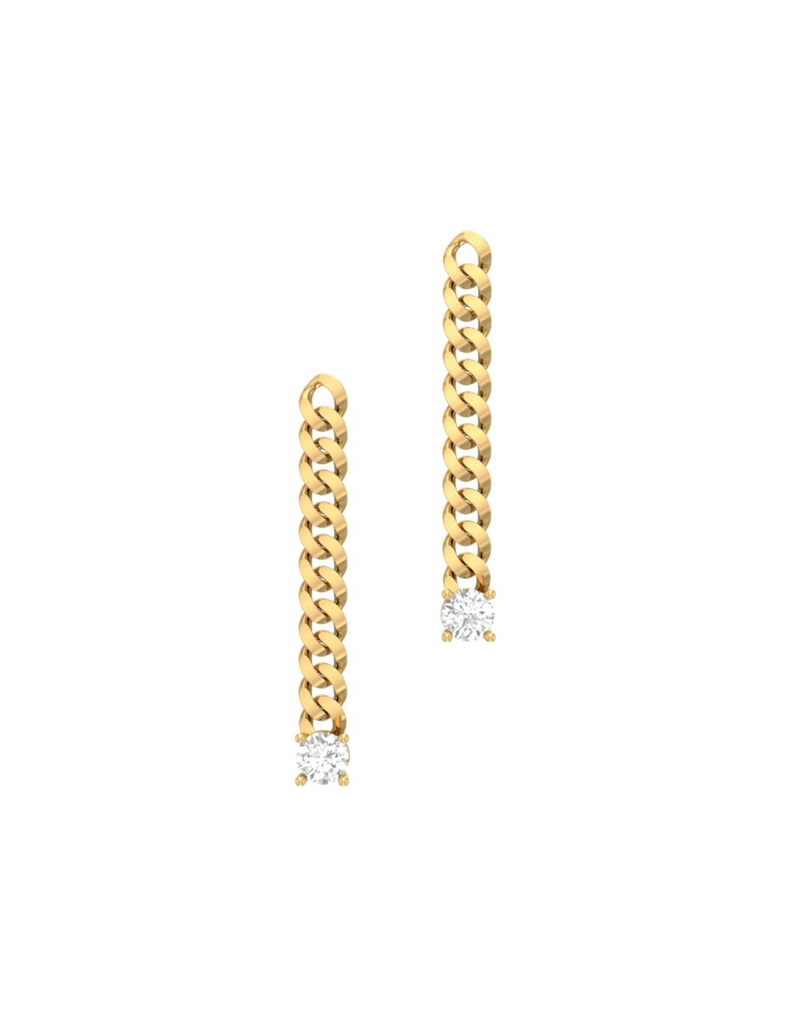 18K Gold Cuban Link Drop Earrings - Garo Boyadjian Jewelry