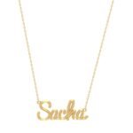 18K Gold Customized Wire Name Necklace