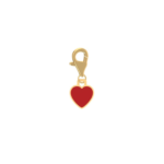 18K Gold Edgy Heart Charm