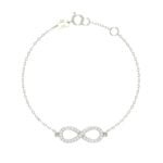18K Gold Infinity Diamond Bracelet