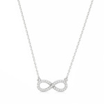 18K Gold Infinity Diamond Necklace