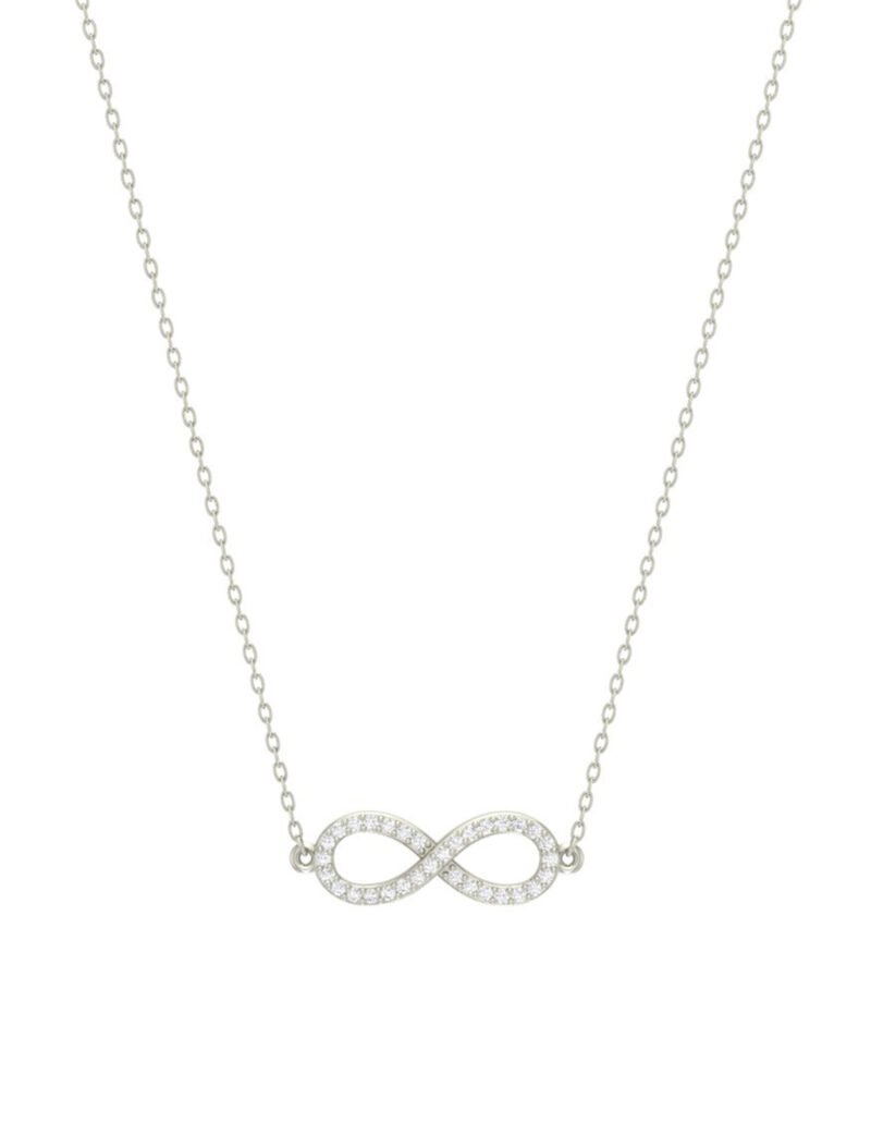 18K Gold Infinity Diamond Necklace