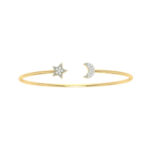 18K Gold Moonlight Bangle Flex Bracelet