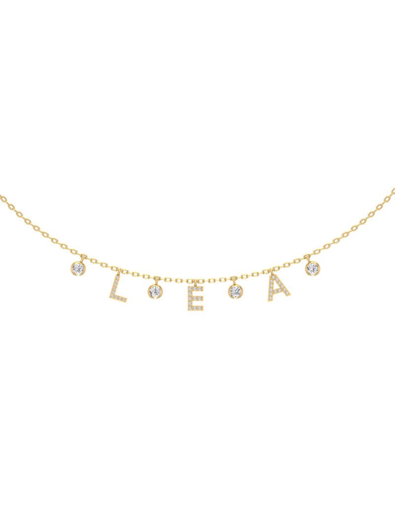 18K Gold Name Glow Customized Necklace