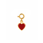 18K Gold Edgy Heart Charm