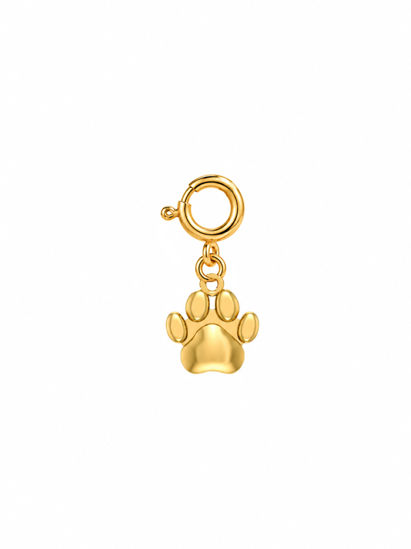 18K Gold Cat Paw Charm