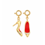 18K Gold Elegant Heel Charm