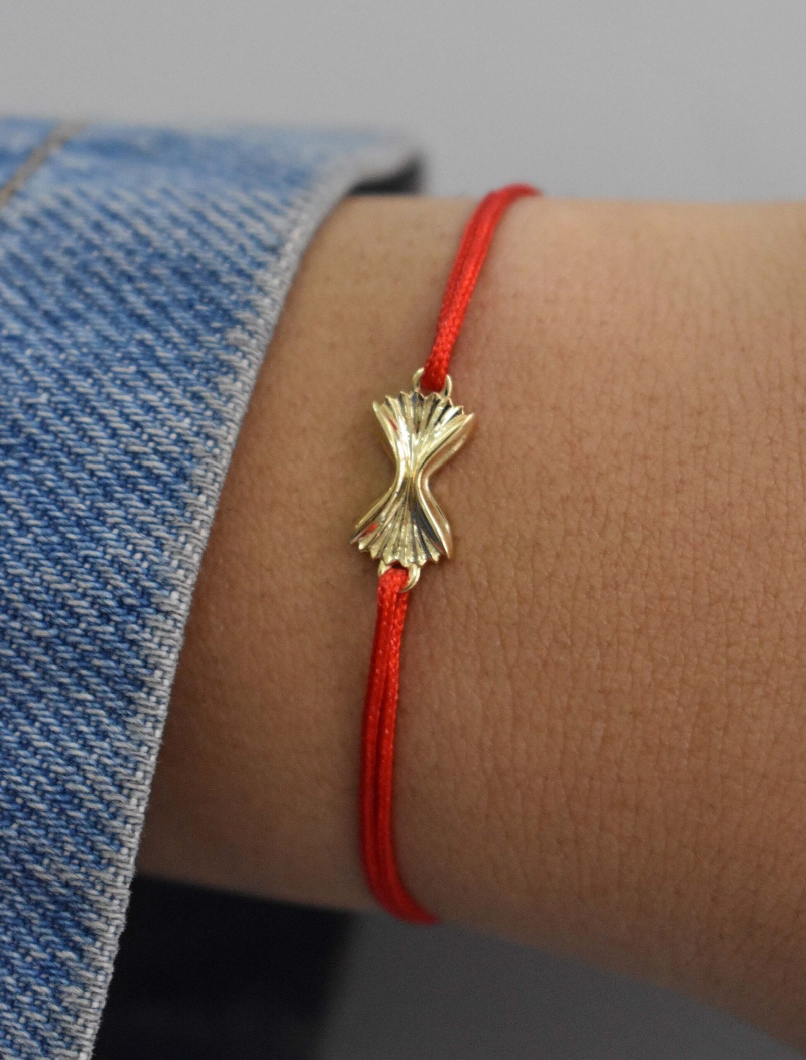 18K Gold Farfalle Pasta Cord Bracelet - Garo Boyadjian Jewelry