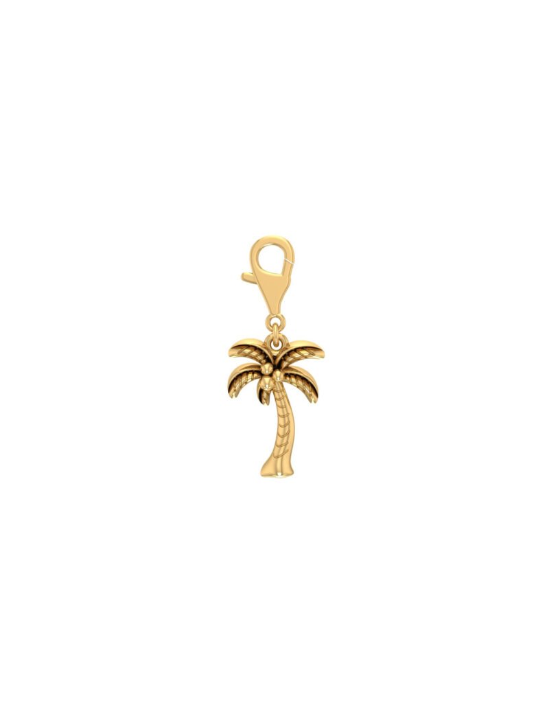 18K Gold Palm Tree Charm