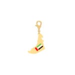 18K Gold UAE Map Charm