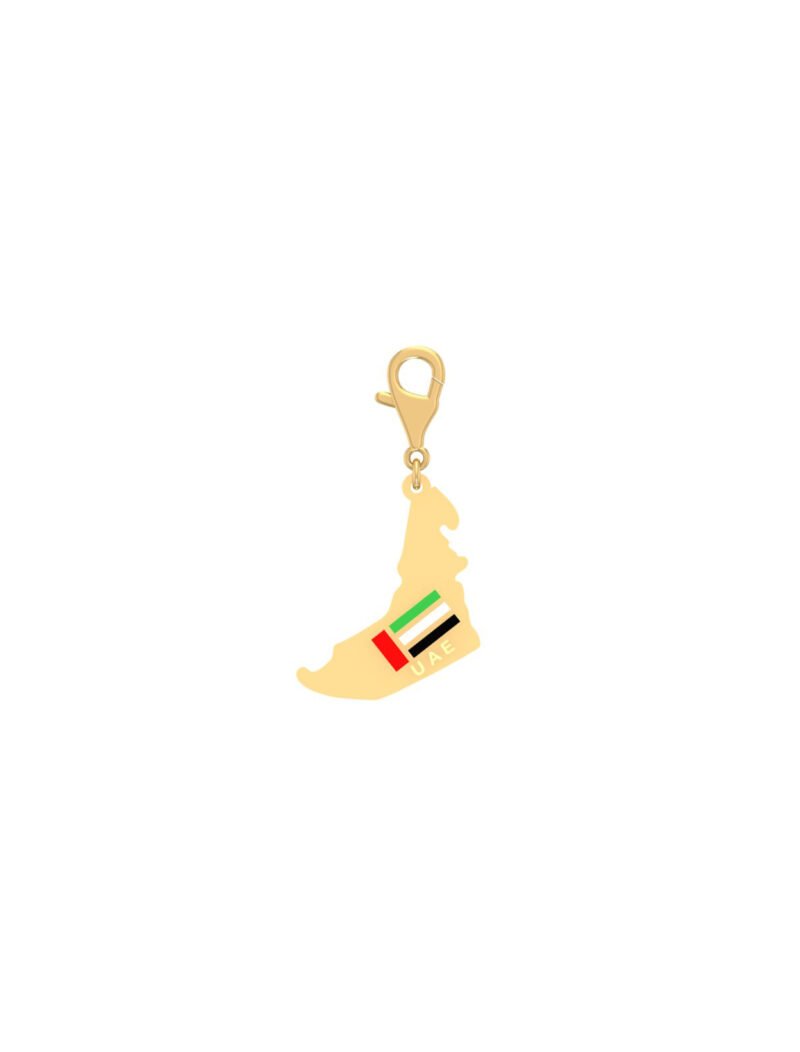 18K Gold UAE Map Charm