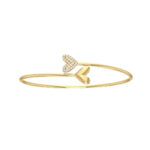 18K Gold Double The Passion Bangle Flex Bracelet