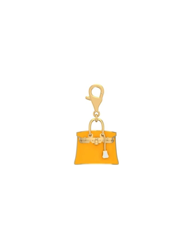 18K Gold Luxurious Bag Charm