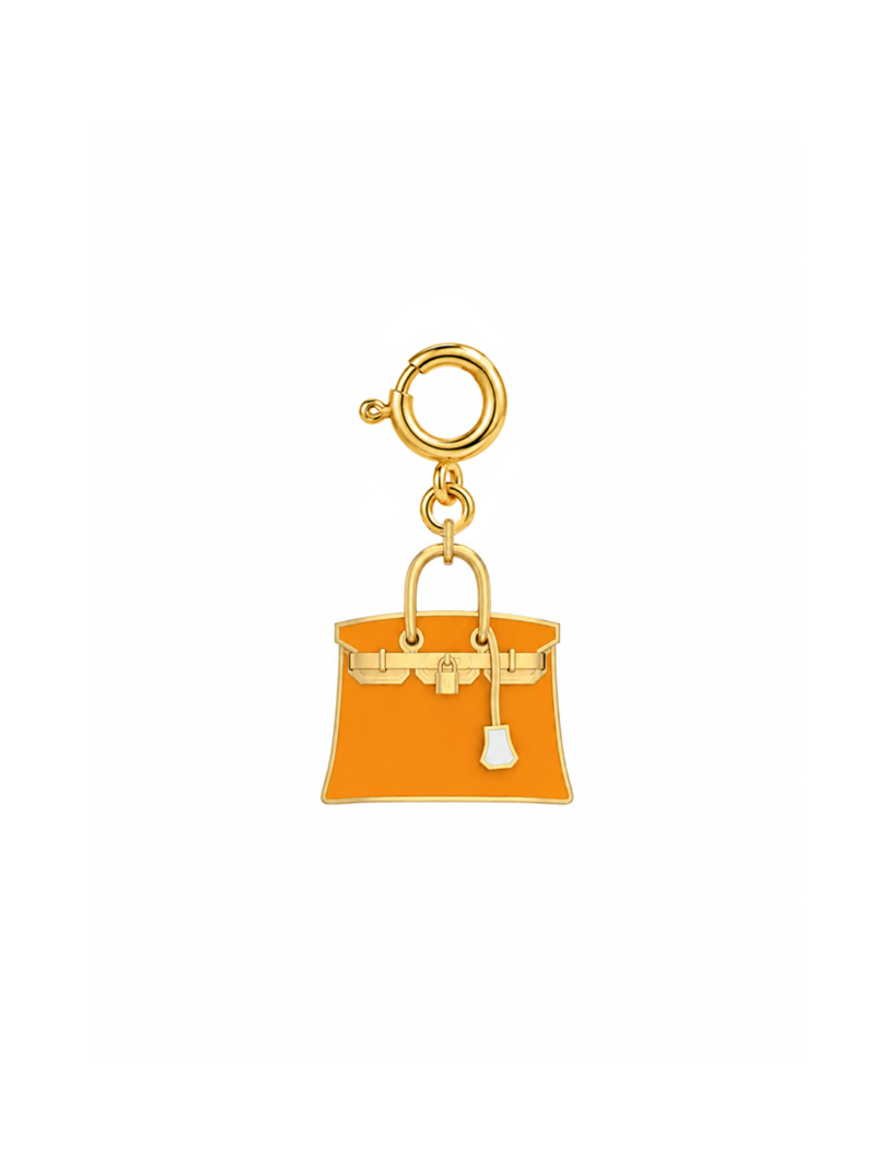 18K Gold Luxurious Bag Charm