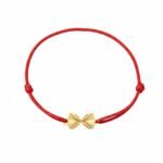 18K Gold Farfalle Pasta Cord Bracelet