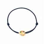 18K Gold Paint Palette Cord Bracelet