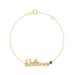 18K Gold Customized Wire Name Bracelet