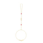 18K Gold Customized Initial Hand Chain