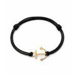 18K Gold Anchor Men Bracelet