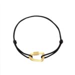 18K Gold Harness Carabiner Clasp Men Bracelet