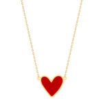 18K Gold Royal Heart Necklace