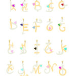 18K Gold Arabic–English Fusion Initial Pendant Necklace