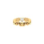18K Gold Heart Eternity Ring
