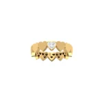 18K Gold Heart Eternity Ring