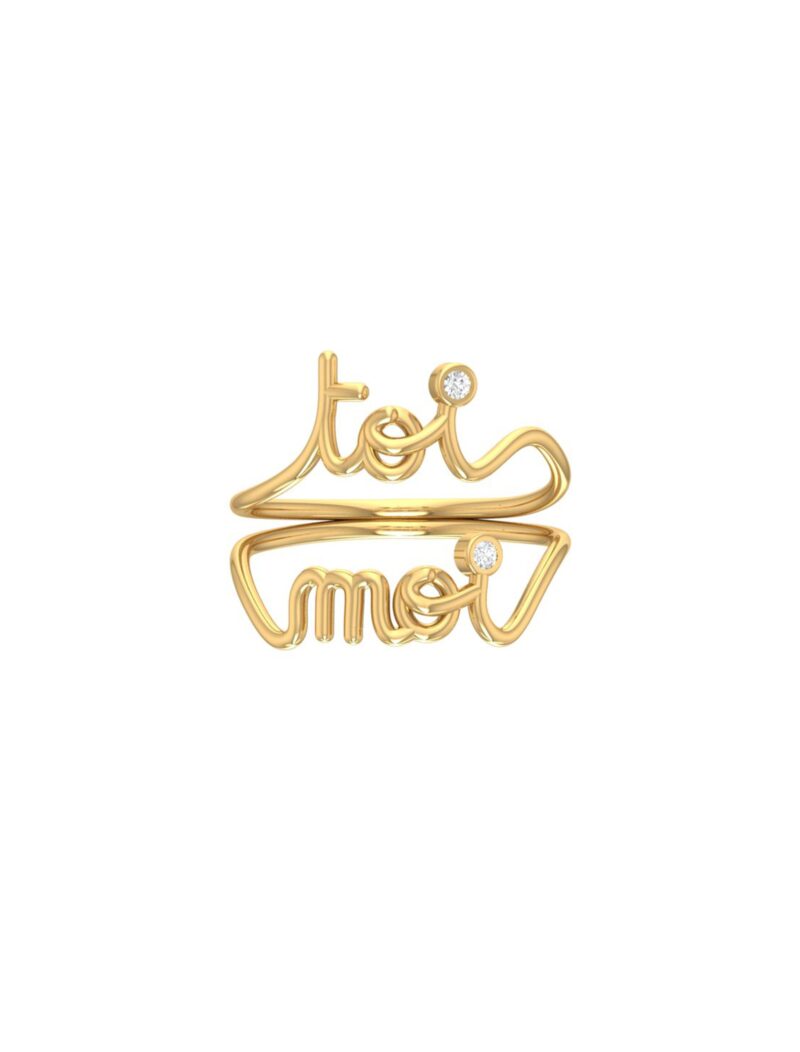 18K Gold Toi et Moi Ring