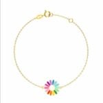 18K Gold Petals of Joy Daisy Bracelet