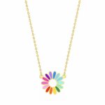 18K Gold Petals of Joy Daisy Necklace