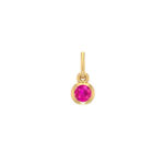 18K Gold Birthstone Pendant