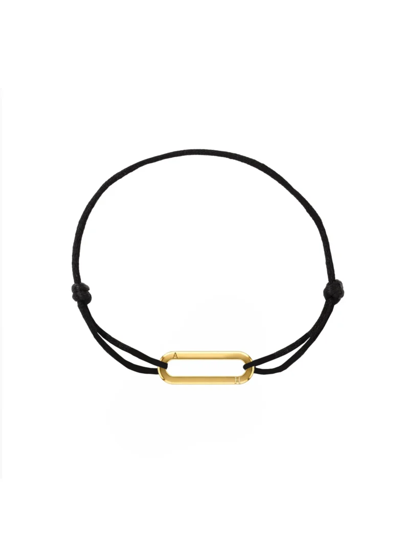 18K Gold Horizon Bar Customized Men Bracelet