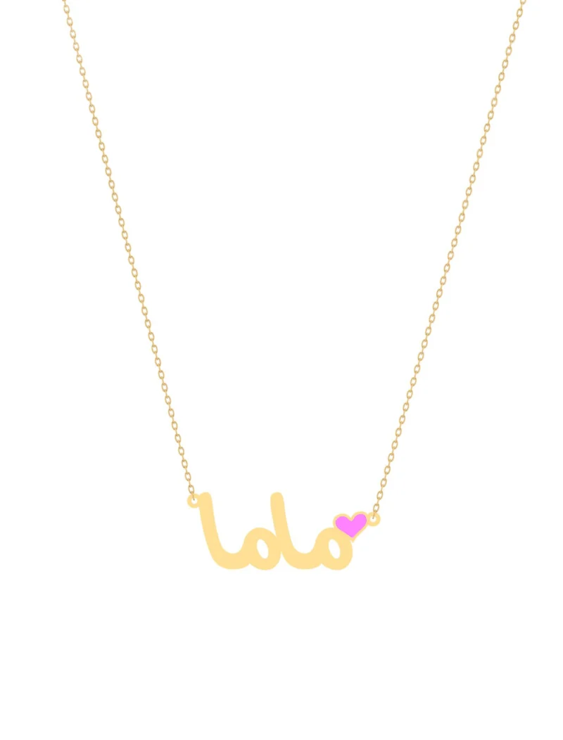 18K Gold Mama Arabic Calligraphy Necklace