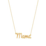 18K Gold Mama Wire Necklace