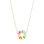 18K Gold Petals of Joy Daisy Necklace