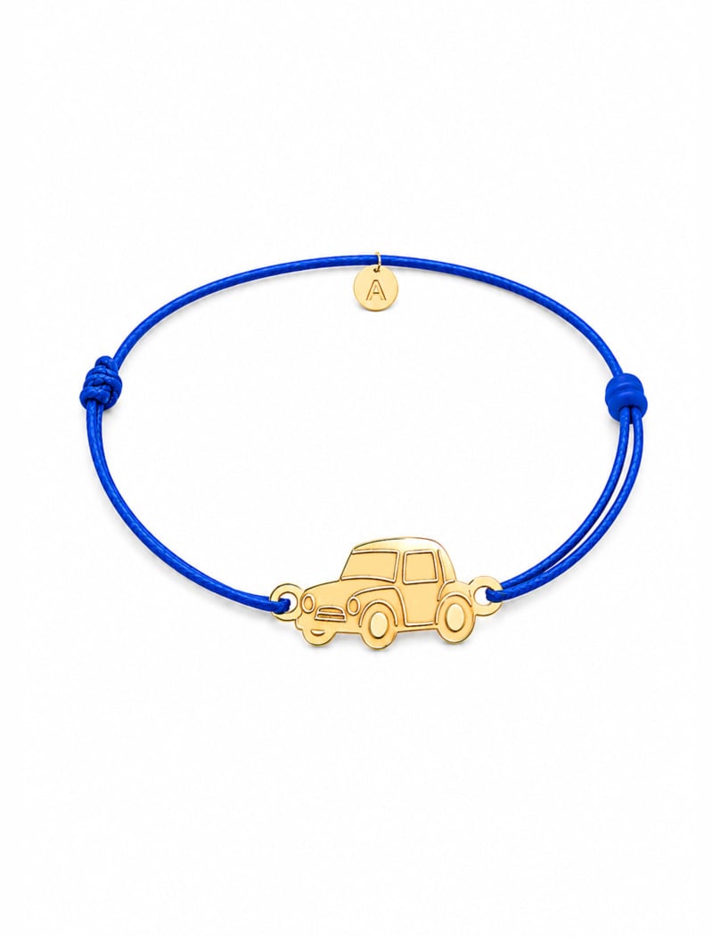 18k Gold Customized Car Cord Bracelet