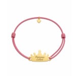 18k Gold Customized Princess Cord Bracelet