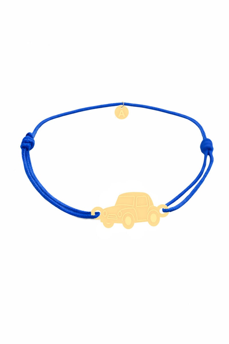 18k Gold Customized Car Cord Bracelet