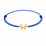18k Gold Tooth Cord Bracelet