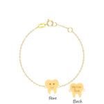 18K Gold Newborn Tooth Bracelet