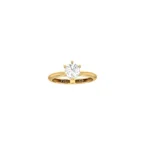 18k Gold Certified Lab Grown Solitaire Newborn Ring