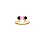 18k Gold Authentic Minnie Mouse Newborn Ring