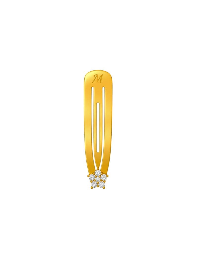 18K Gold Sparkly Bloom Customized Hair Clip