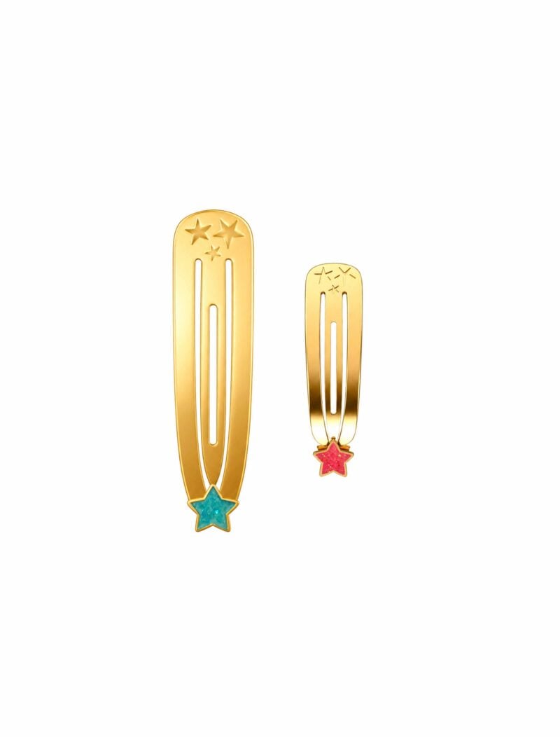 18K Gold Starry Night Hair Clip