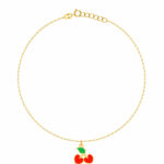 18K Gold Cherry Bliss Anklet