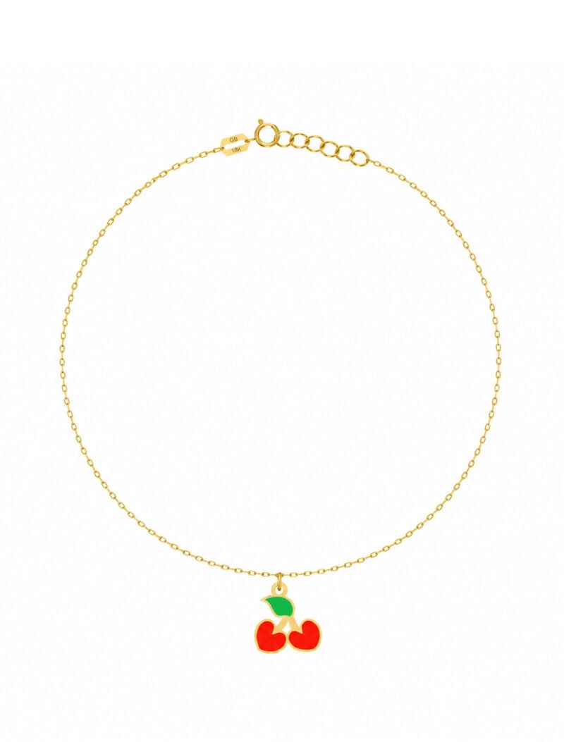 18K Gold Cherry Bliss Anklet