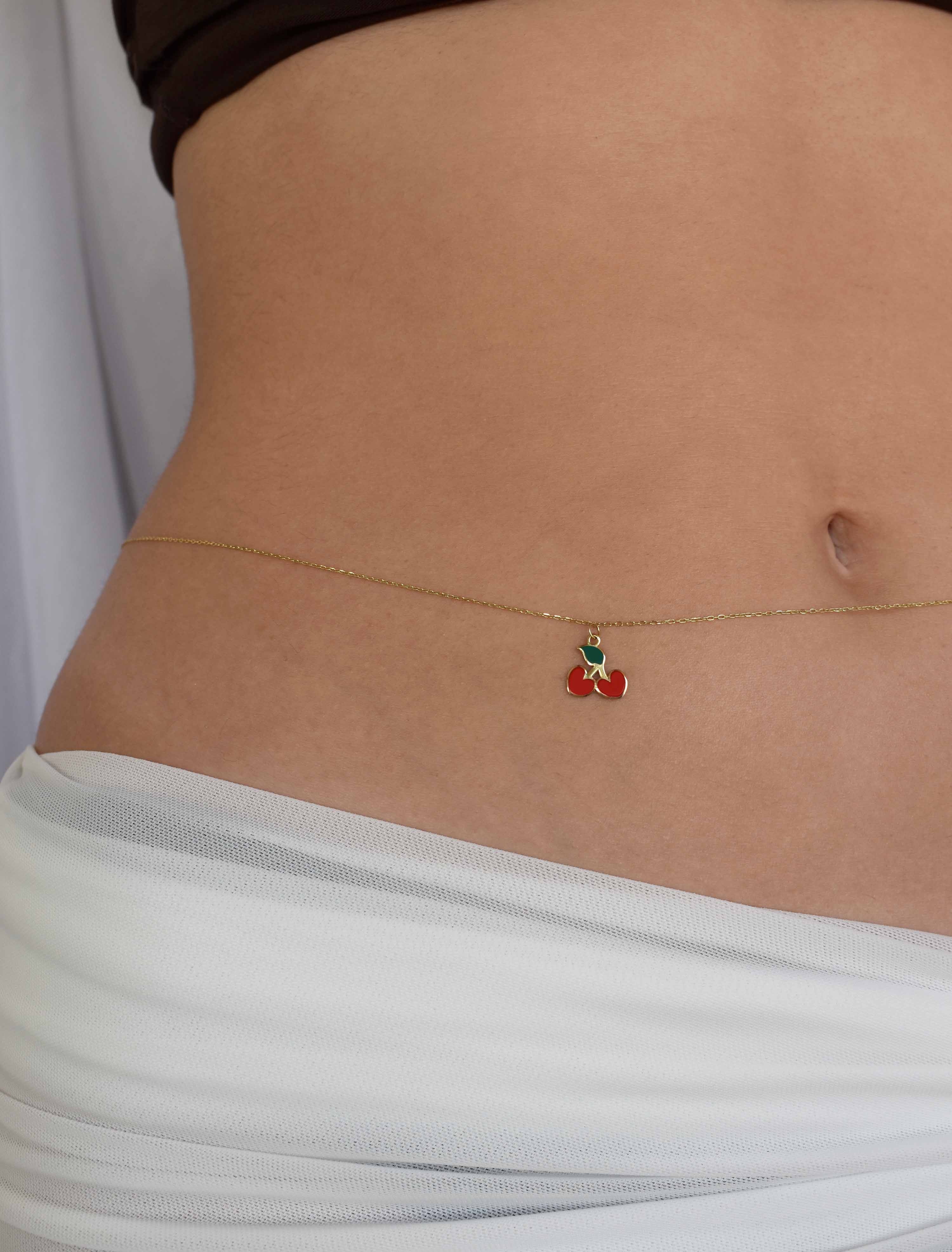 18K Gold Cherry Bliss Belly Chain GBC4 - Garo Boyadjian Jewelry