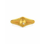 18K Gold Éclat Fluted Oval Ring