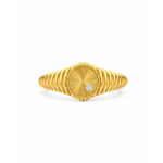 18K Gold Éclat Fluted Round Ring